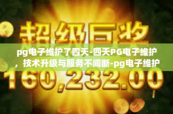 pg电子维护了四天-四天PG电子维护，技术升级与服务不间断-pg电子维护了四天