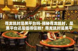 尊龙凯时是黑平台吗-揭秘尊龙凯时，是黑平台还是值得信赖？尊龙凯时是黑平台吗